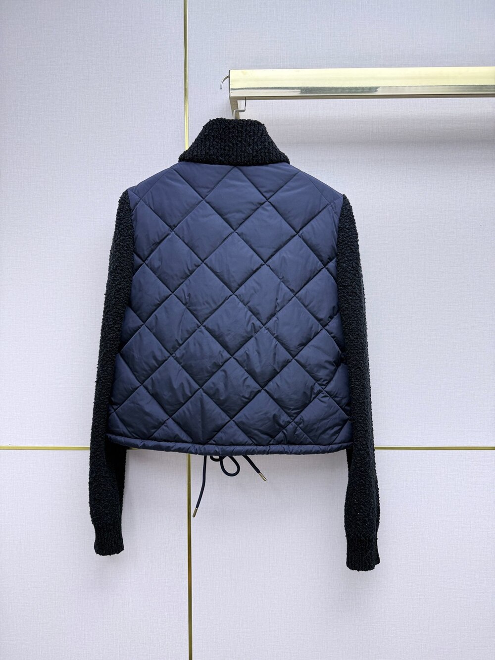 Moncler Drawstring Hem Knit Sleeve Puffer Jacket - Picture 7 of 9